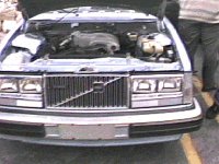 V8 Volvo engine compartment